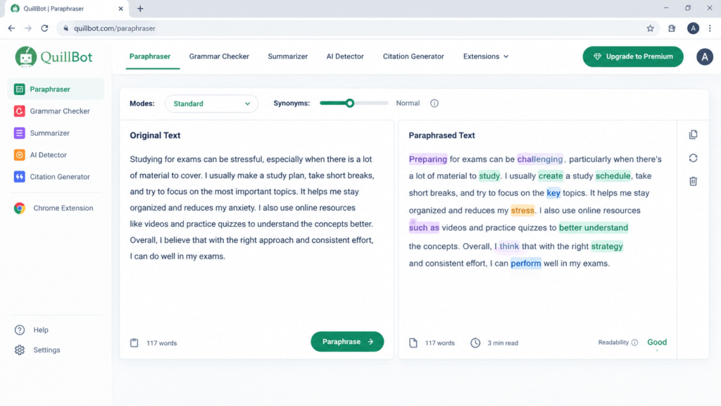 QuillBot Best for Paraphrasing By Explanex